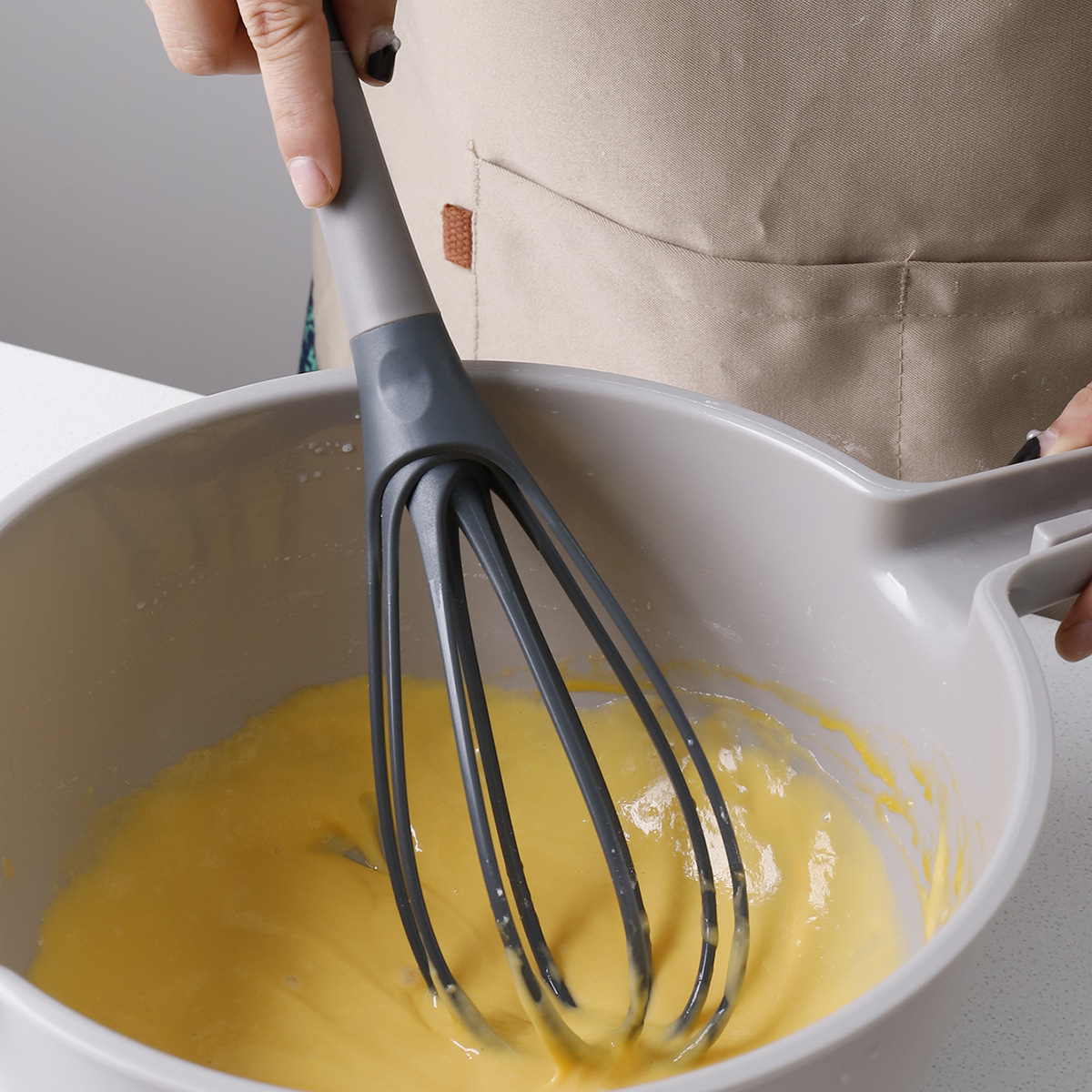 Kitchen Baking Blender - 1pcs Egg Beater Rotated Egg Mixer