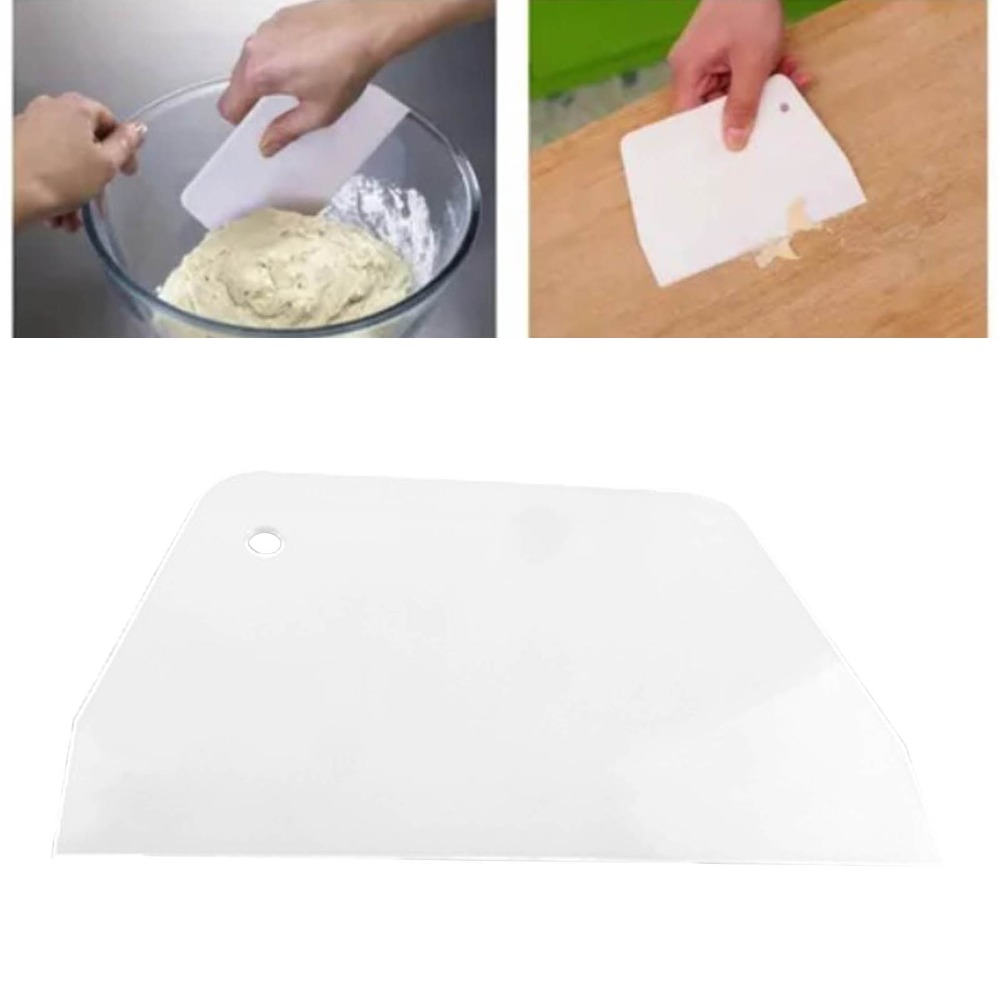 Bench Scraper Dough - Food-Contact PP Dough Scraper Flexible Fine