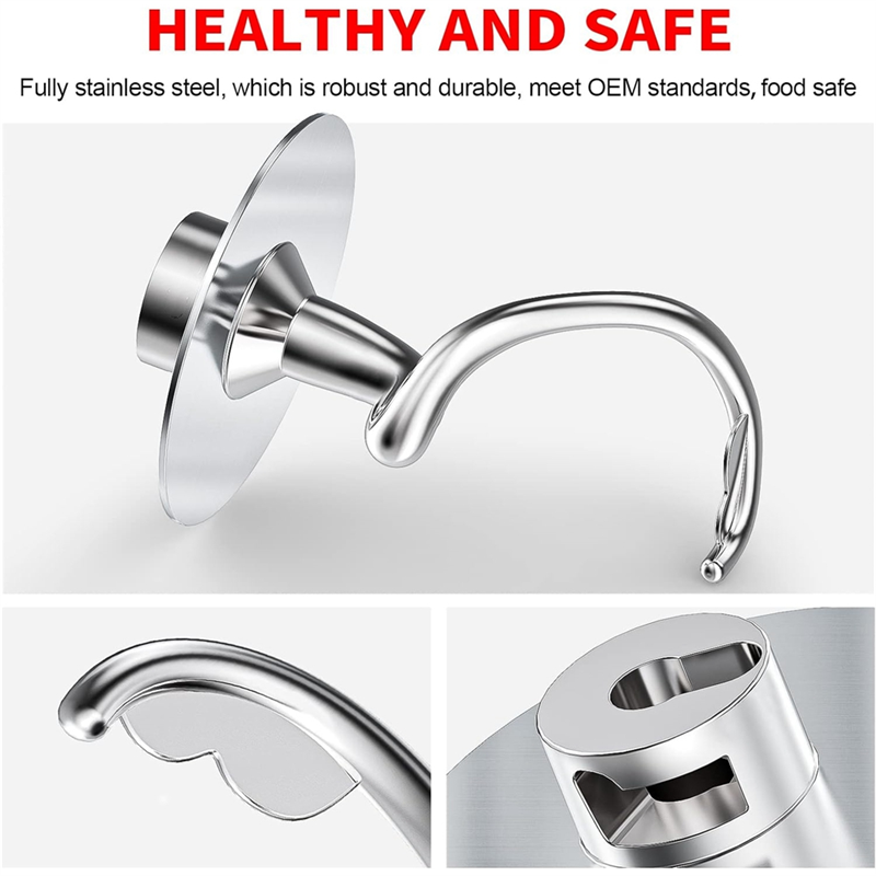Kitchenaid Baking Set - Stainless Steel Spiral Dough Hook For