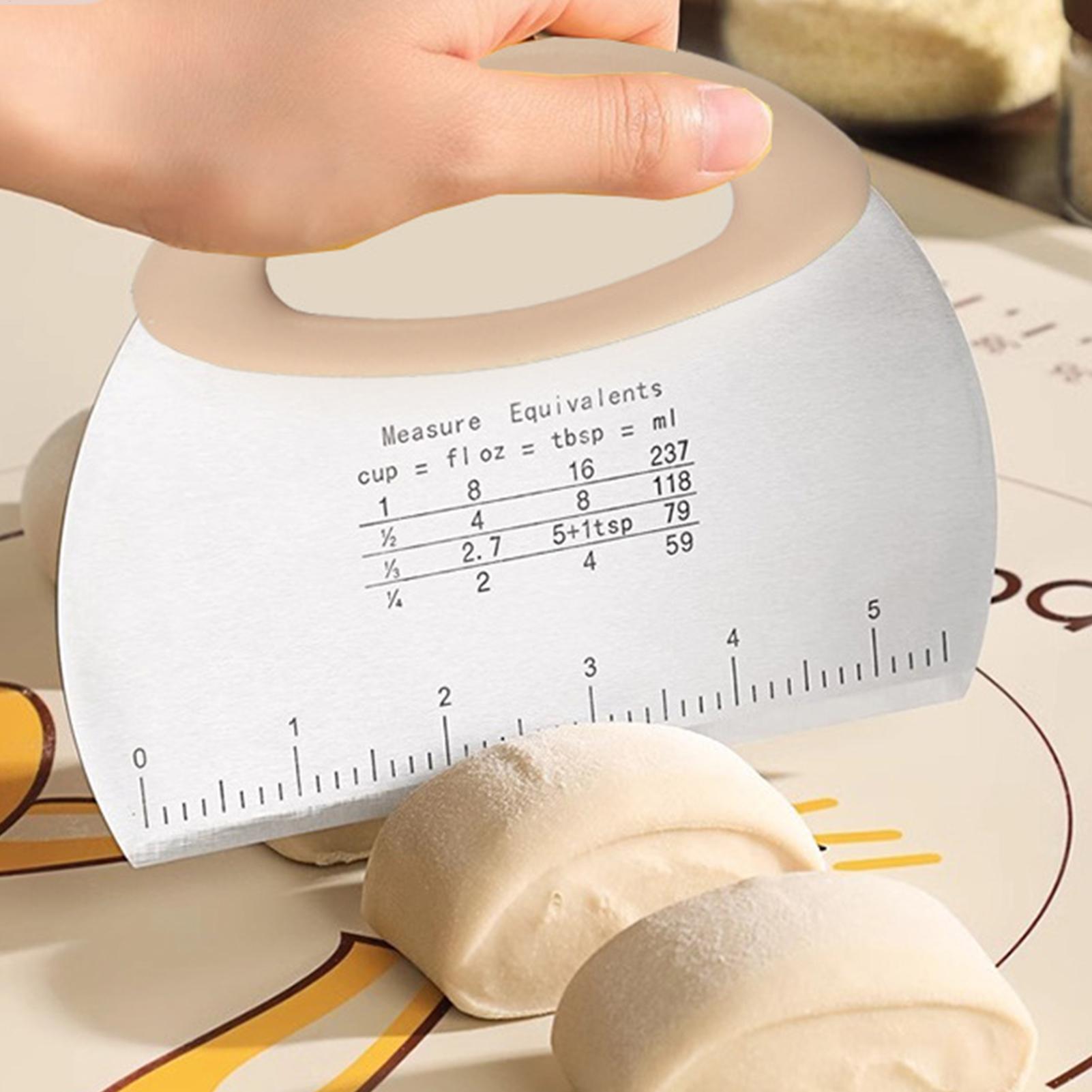 Bench Scraper Dough - Kitchen Dough Scraper Stainless Steel Bench
