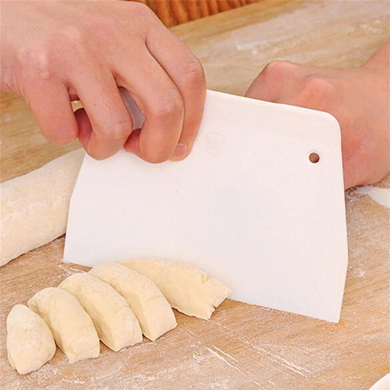 Bench Scraper Dough - 1PC Plastic Dough Scrapers, Multipurpose Food