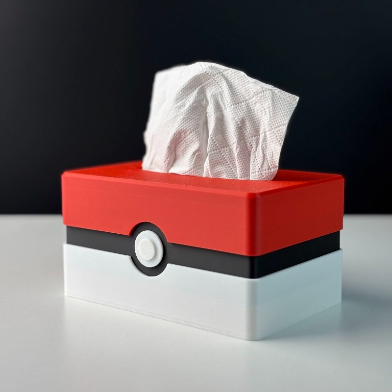 Kitchen Baking Gifts - Cartoon Poke Ball Tissue Box Storage