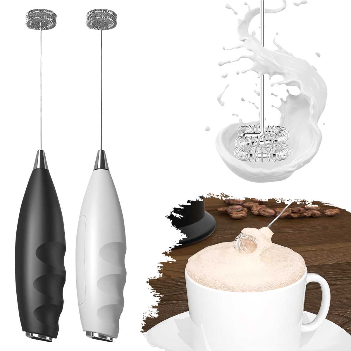 Kitchen Baking Appliances - Coffee Electric Milk Frother Electric Whisk