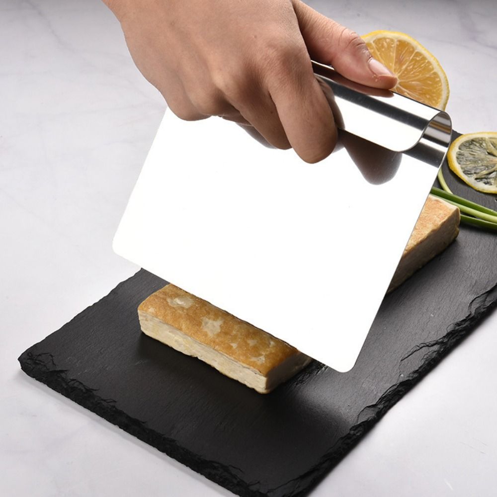 Bench Scraper Dough - 304 Stainless Steel Bench Flour Scraper