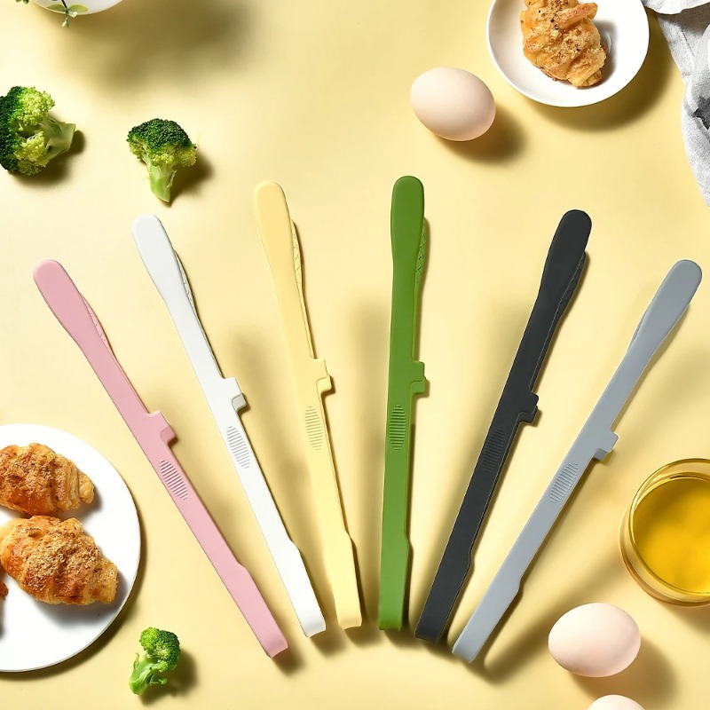 Bread Baking Kitchen Utensils - Food Grade Silicone Bread Tongs Non-Slip