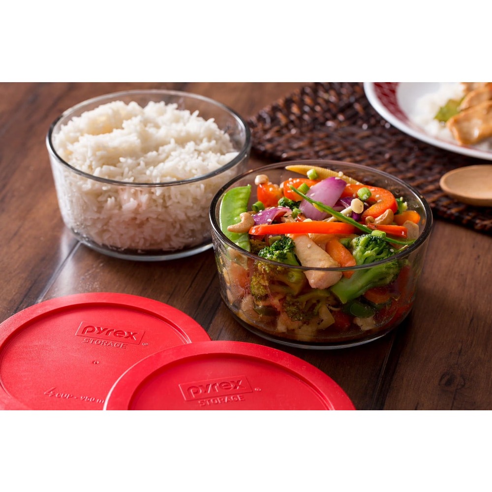 Kitchen Baking Canisters - Glass Food Storage Container Set of