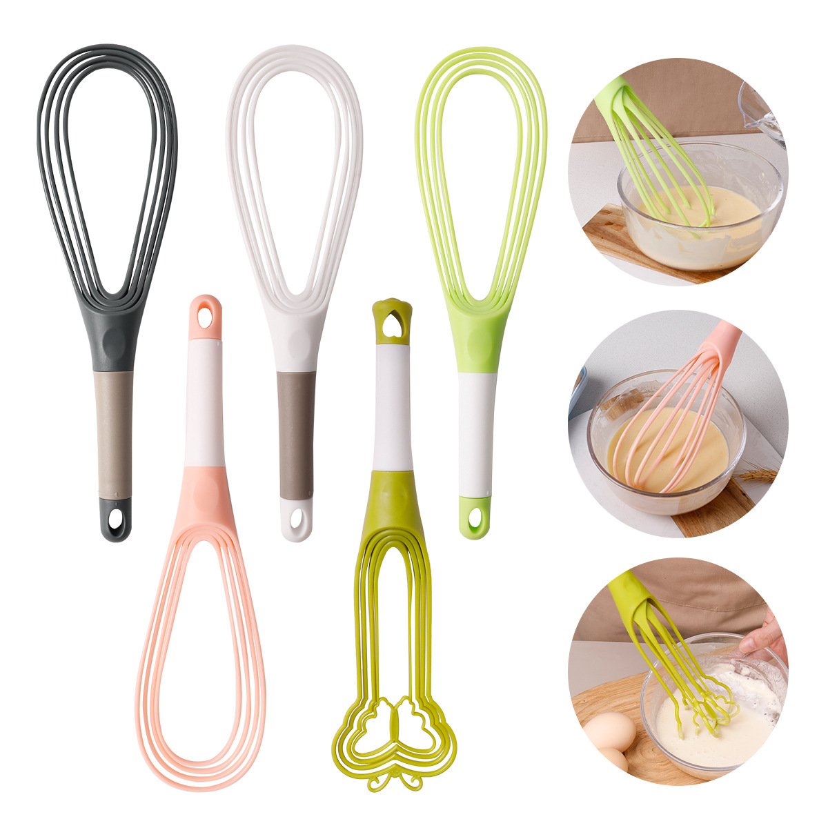 1pcs Egg Beater Rotated Egg Mi - Kitchen Baking Blender ulasan dan harga