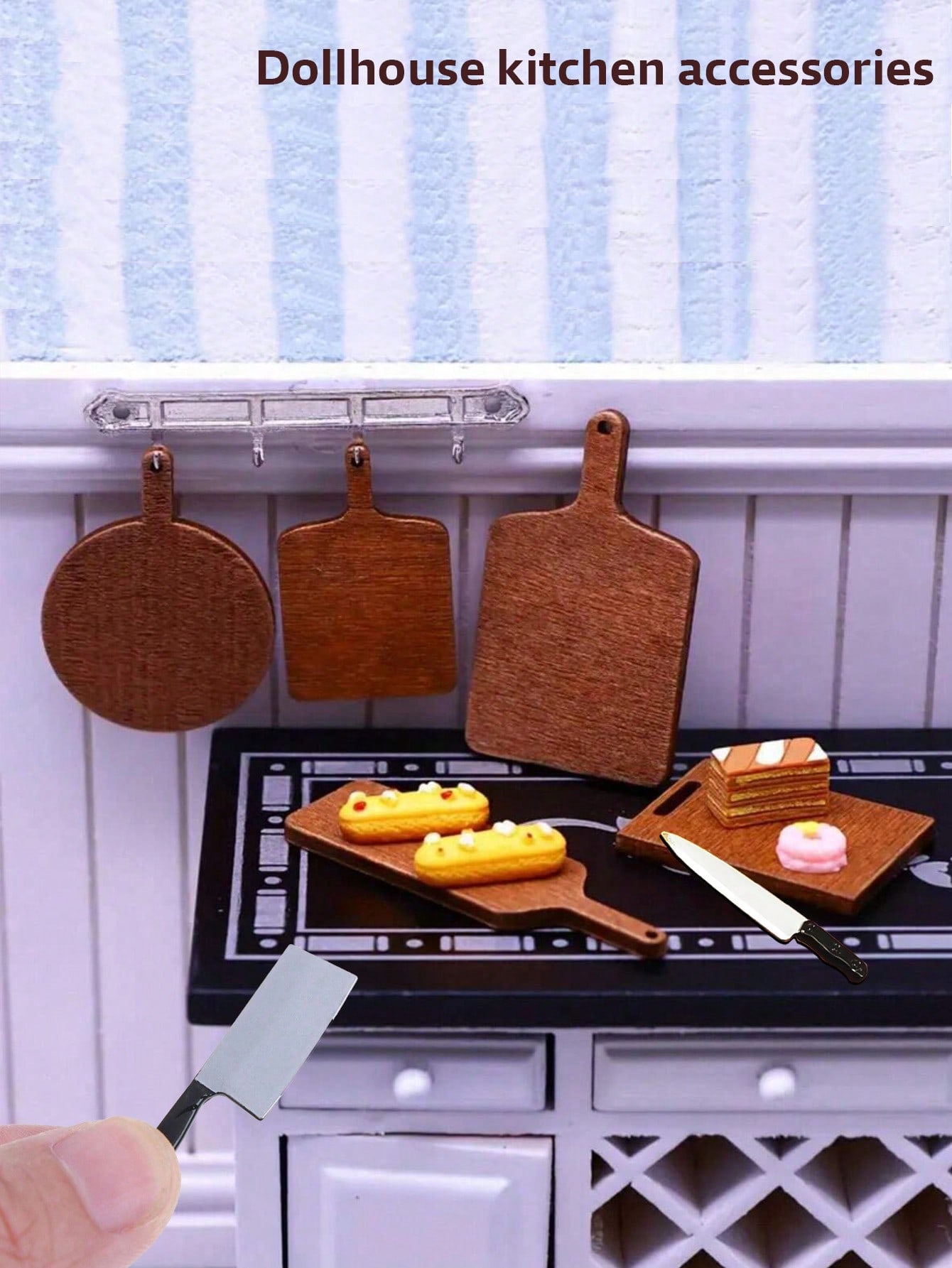 Dollhouse Mini Kitchen Set Cut - Miniature Baking Kitchen ulasan dan harga