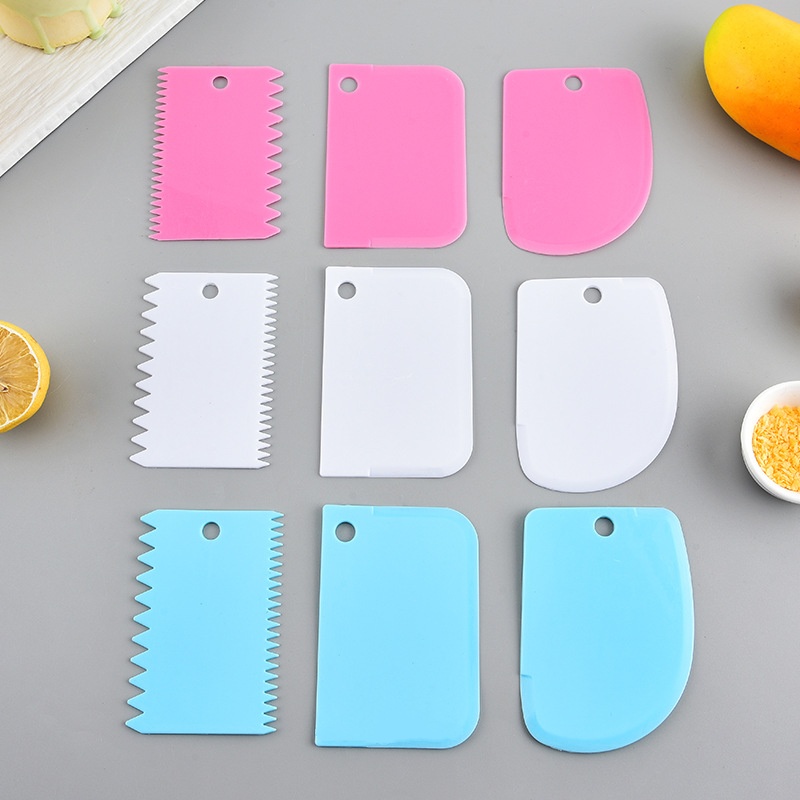 3PCS/Lot Cream Scraper Smoothe - Fondant Smoother Set ulasan dan harga
