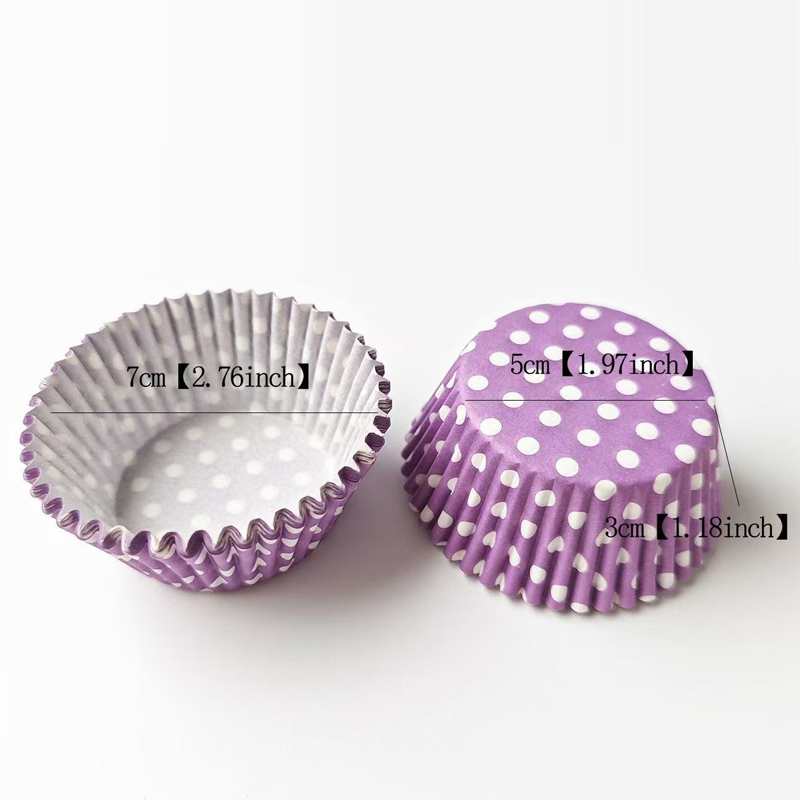 100Pcs Polka Dot Cake Paper Li - Kitchen Baking Paper ulasan dan harga