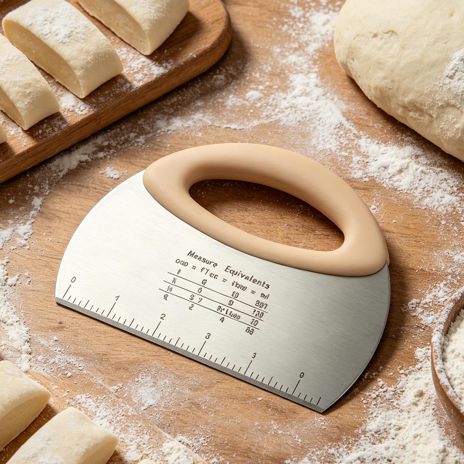 Kitchen Dough Scraper Stainles - Bench Scraper Dough ulasan dan harga