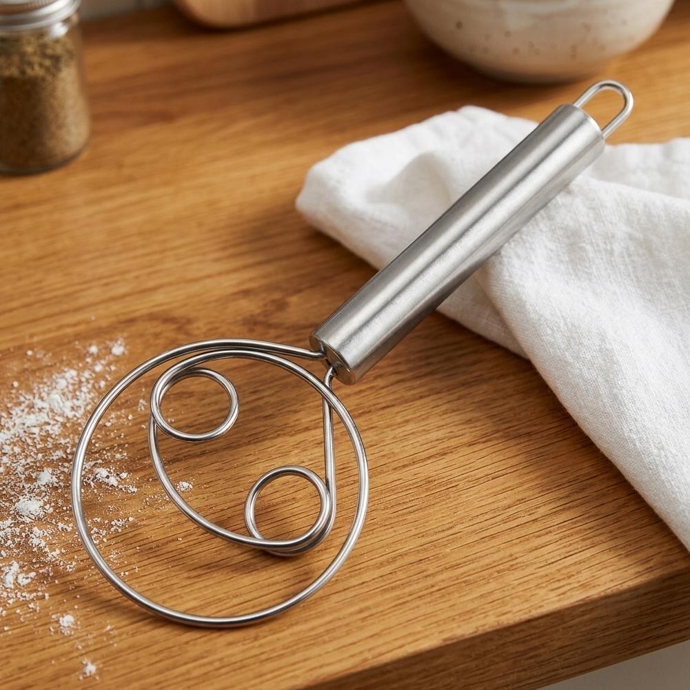 Dough Whisk Bread Mixer Stainl - Kitchen Baking Blender ulasan dan harga