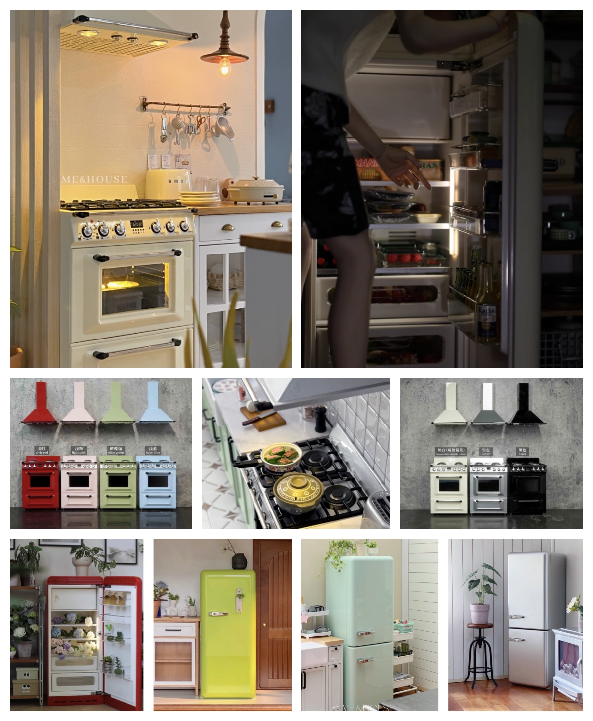 1/6 Modern Miniature Kitchen F - Miniature Baking Kitchen ulasan dan harga