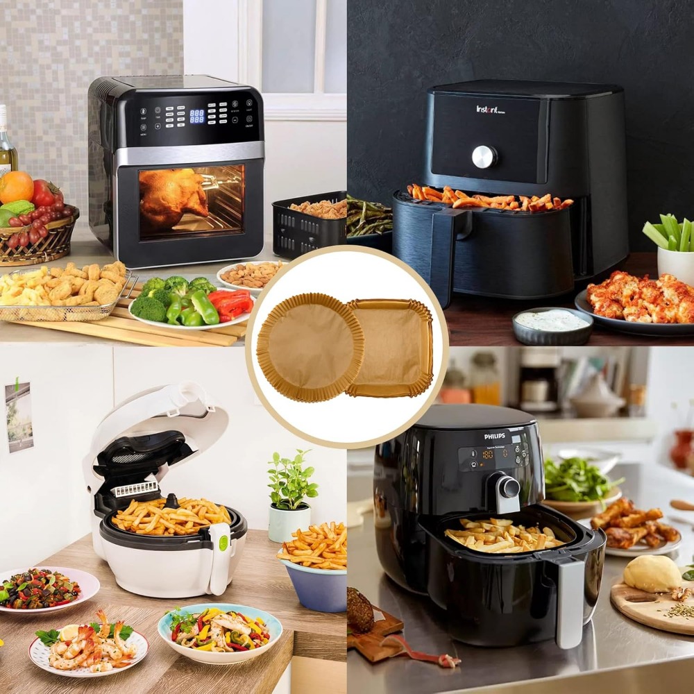 50/100pcs Air Fryer Disposable - Kitchen Baking Paper ulasan dan harga
