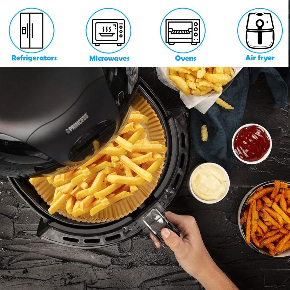 50/100pcs Air Fryer Disposable - Kitchen Baking Paper ulasan dan harga