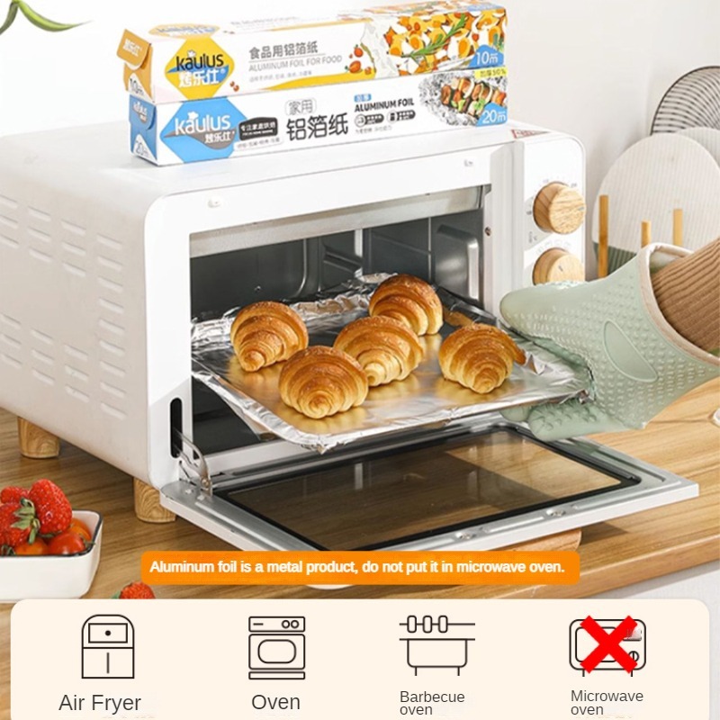 Zackoo 10/20/40M Aluminium Foi - Kitchen Baking Paper ulasan dan harga