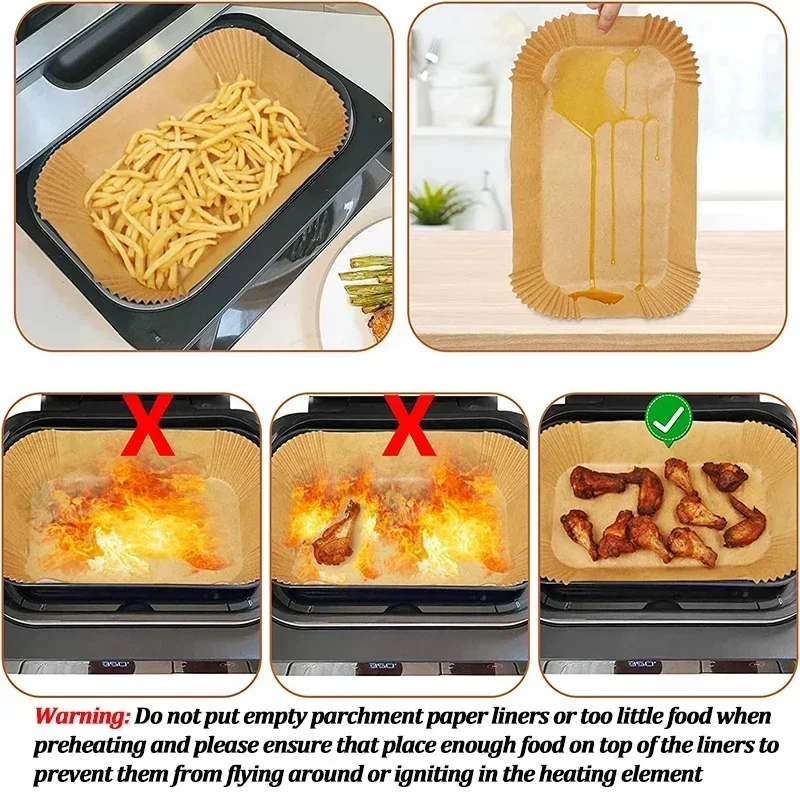 Disposable Air Fryer Paper Non - Kitchen Baking Paper ulasan dan harga