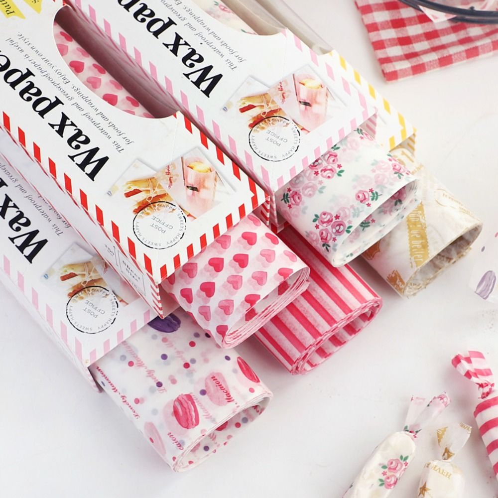 10/50pcs Waterproof Heart Prin - Kitchen Baking Paper ulasan dan harga