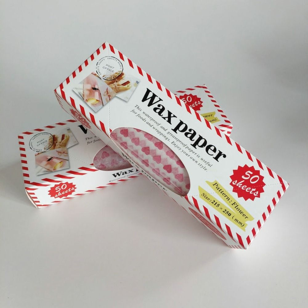 10/50pcs Waterproof Heart Prin - Kitchen Baking Paper ulasan dan harga