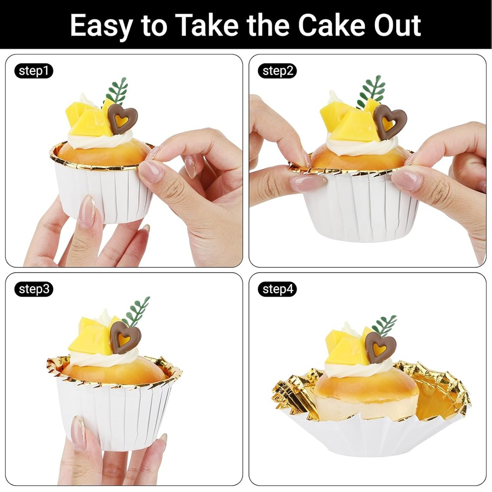 50 pcs Muffins Cup Paper Cupca - Kitchen Baking Paper ulasan dan harga