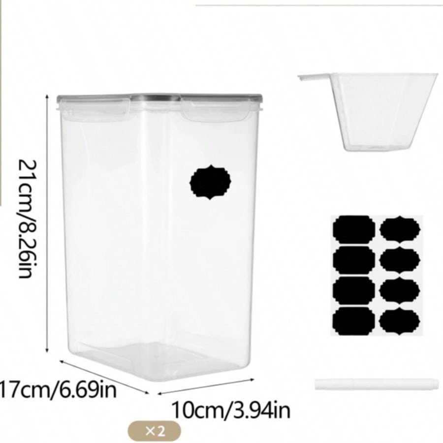 Extra Large Airtight Food Stor - Kitchen Baking Canisters ulasan dan harga