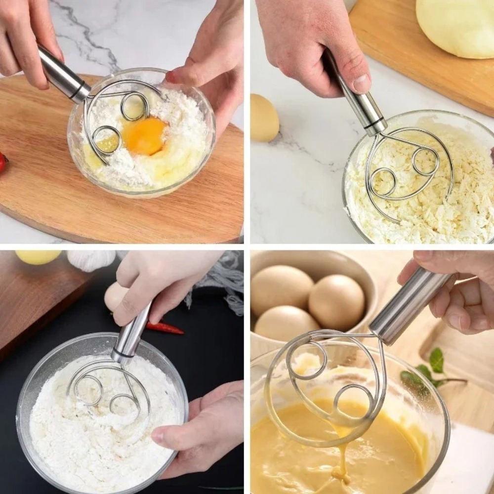1/10PCS Dual Loop Dough Mixing - Kitchen Baking Blender ulasan dan harga