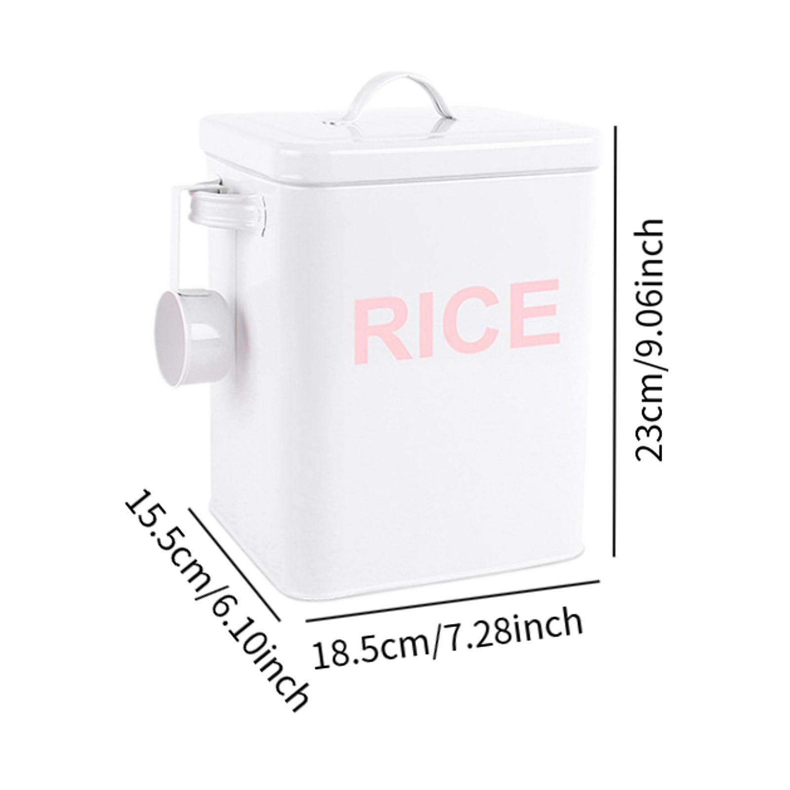 Airtight Rice Canister Iron St - Kitchen Baking Canisters ulasan dan harga