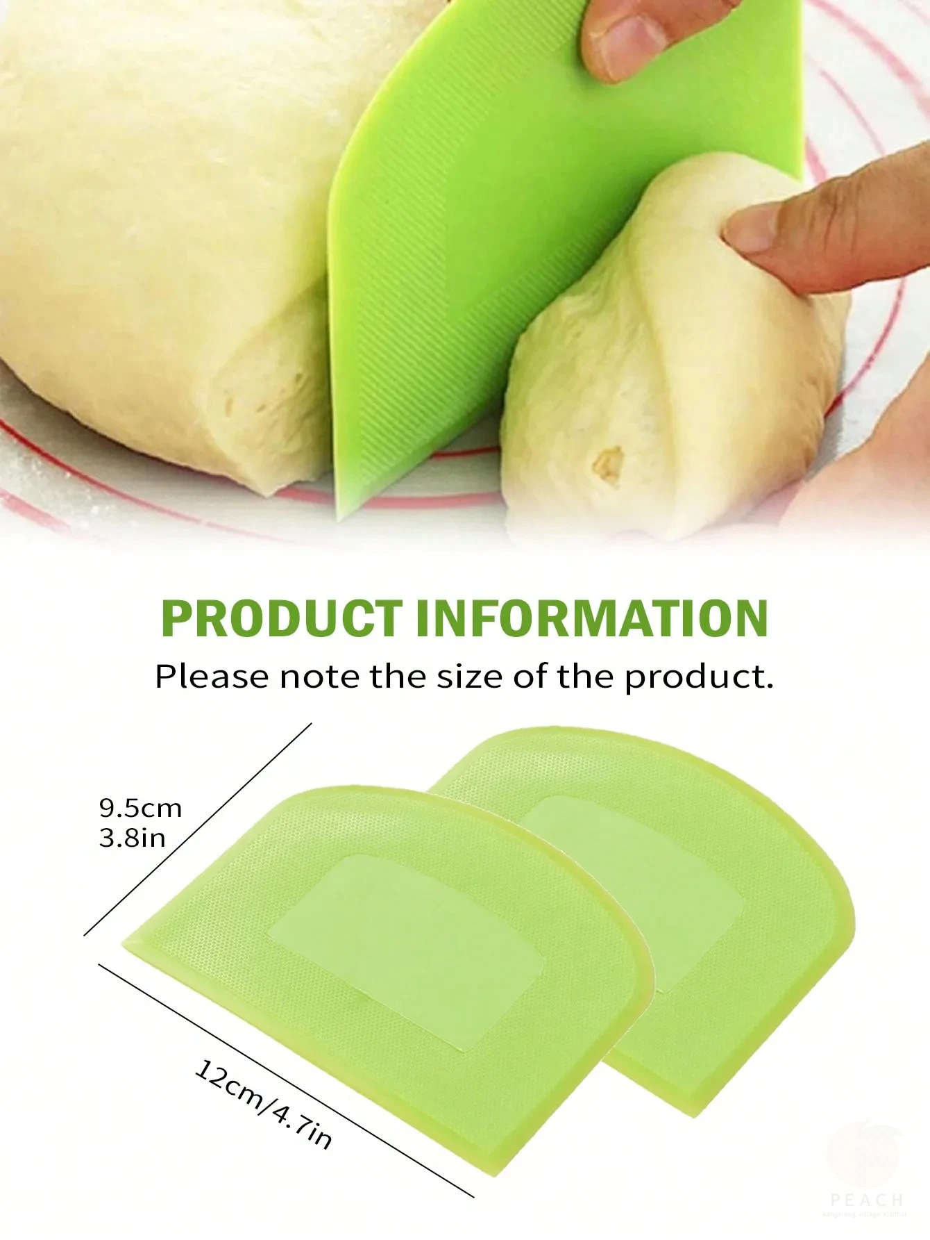 1/2pcs Dough Scraper Bowl Food - Bench Scraper Dough ulasan dan harga