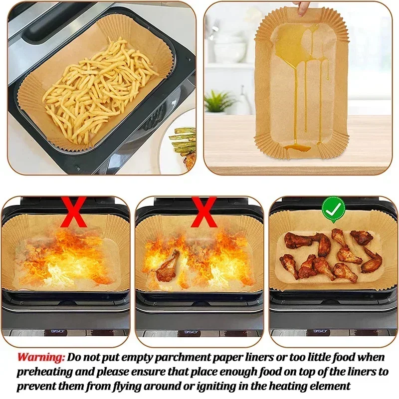 Disposable Air Fryer Paper Non - Kitchen Baking Paper ulasan dan harga