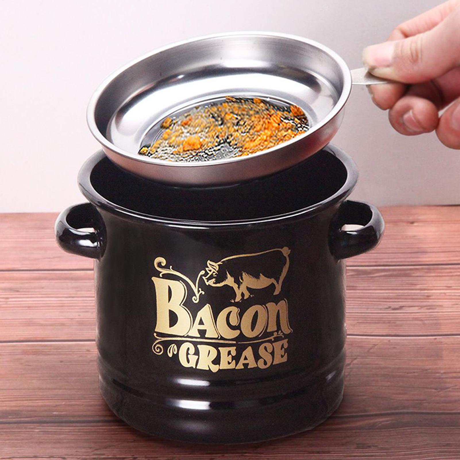 Bacon Grease Container 1200ml  - Kitchen Baking Canisters ulasan dan harga