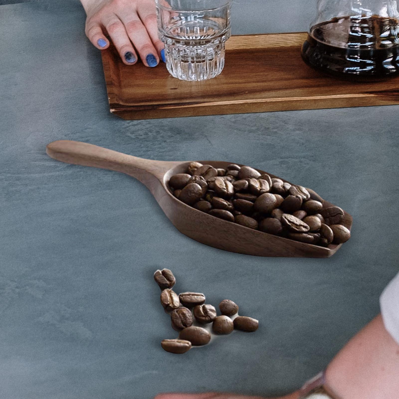 Solid Wood Coffee Measuring Sp - Kitchen Baking Canisters ulasan dan harga