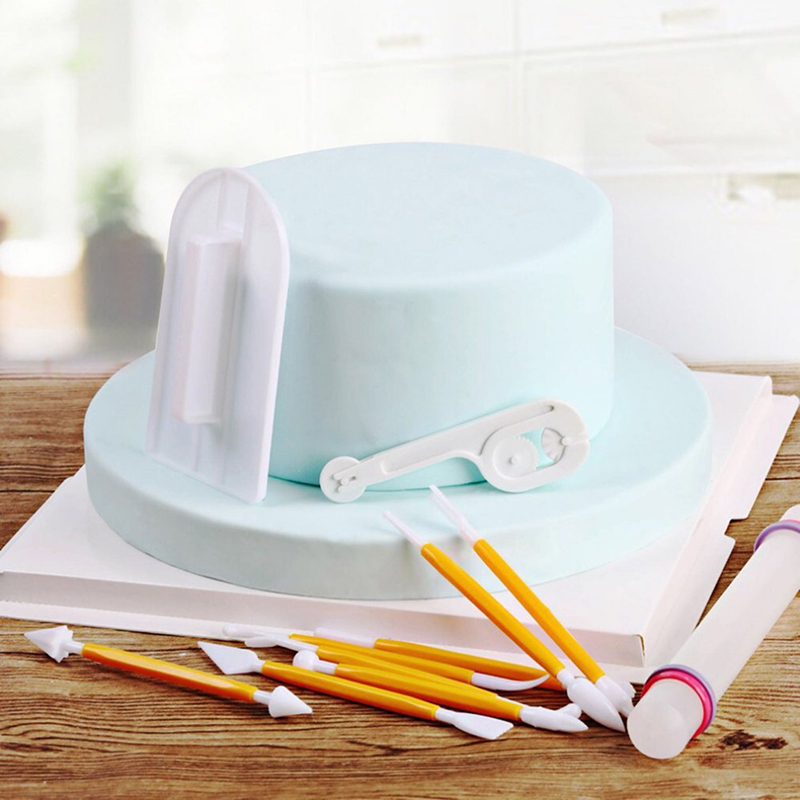 11pcs/set Baking Tools Cake Sc - Fondant Smoother Set ulasan dan harga