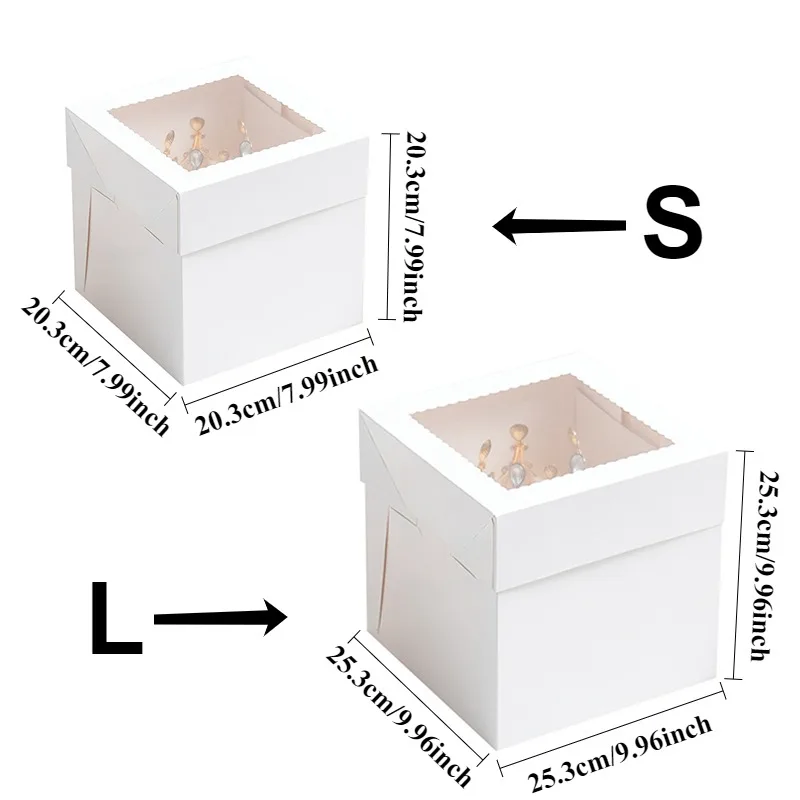 2/4/6PCS White Bakery Boxes wi - Kitchen Baking Tools ulasan dan harga