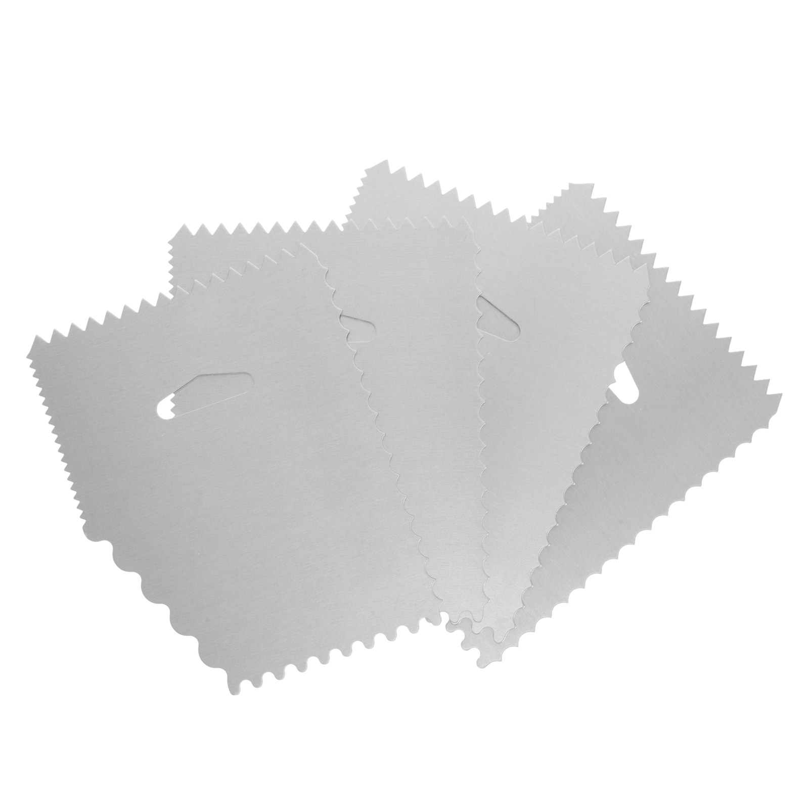 4Pcs Cake Scraper Set Aluminum - Fondant Smoother Set ulasan dan harga