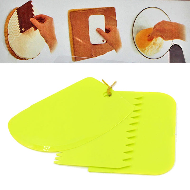 3Pcs/Set Cake Smoother Fondant - Fondant Smoother Set ulasan dan harga