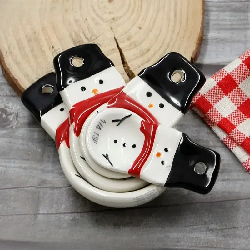 4pcs Christmas Measuring Spoon - Kitchen Baking Gifts ulasan dan harga