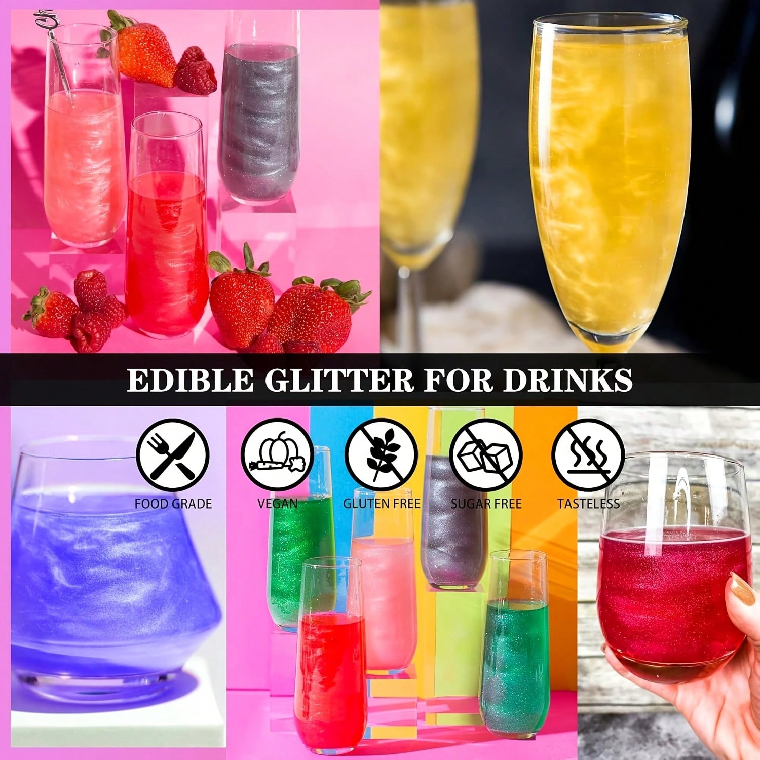 Glitter-Drink,Cookies Cake Dec - Kitchen Baking Tools ulasan dan harga