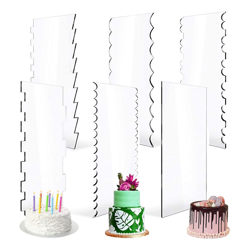 4/6 Pcs Acrylic Cake Decoratin - Fondant Smoother Set ulasan dan harga