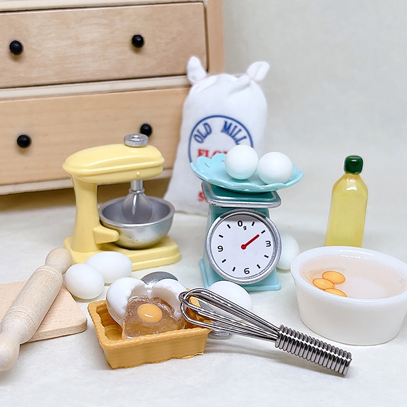 1Set 1:12 Dollhouse Miniature  - Kitchen Baking Tools ulasan dan harga