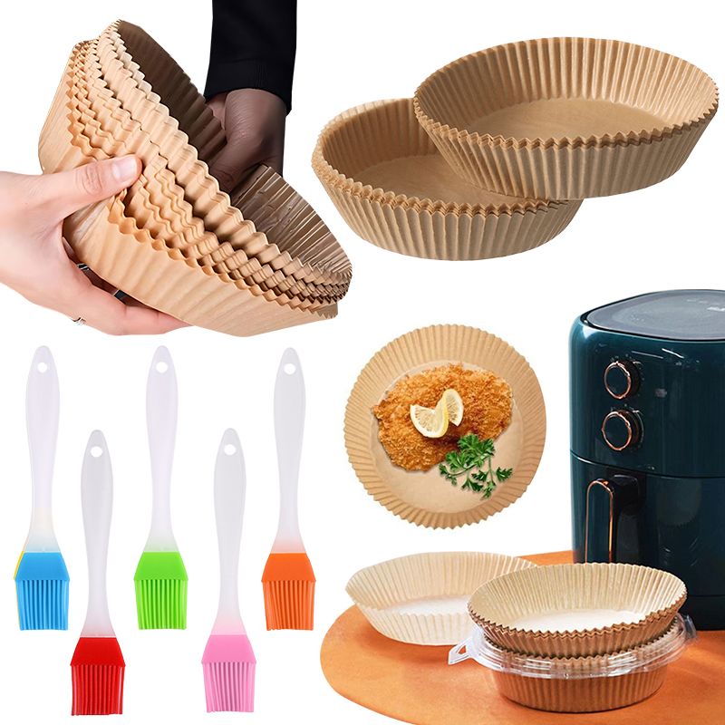 50/100PCS Air Fryer Paper Plat - Kitchen Baking Paper ulasan dan harga