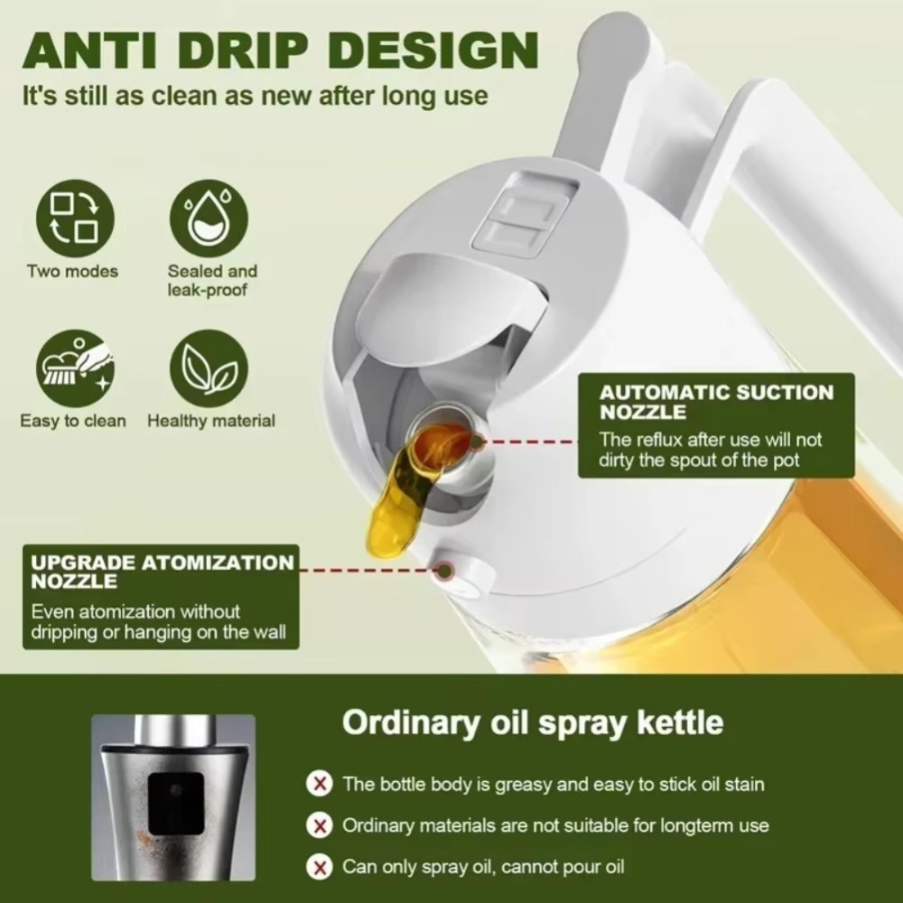 2in1 470ml Plastic Spray Oil S - Kitchen Baking Tools ulasan dan harga