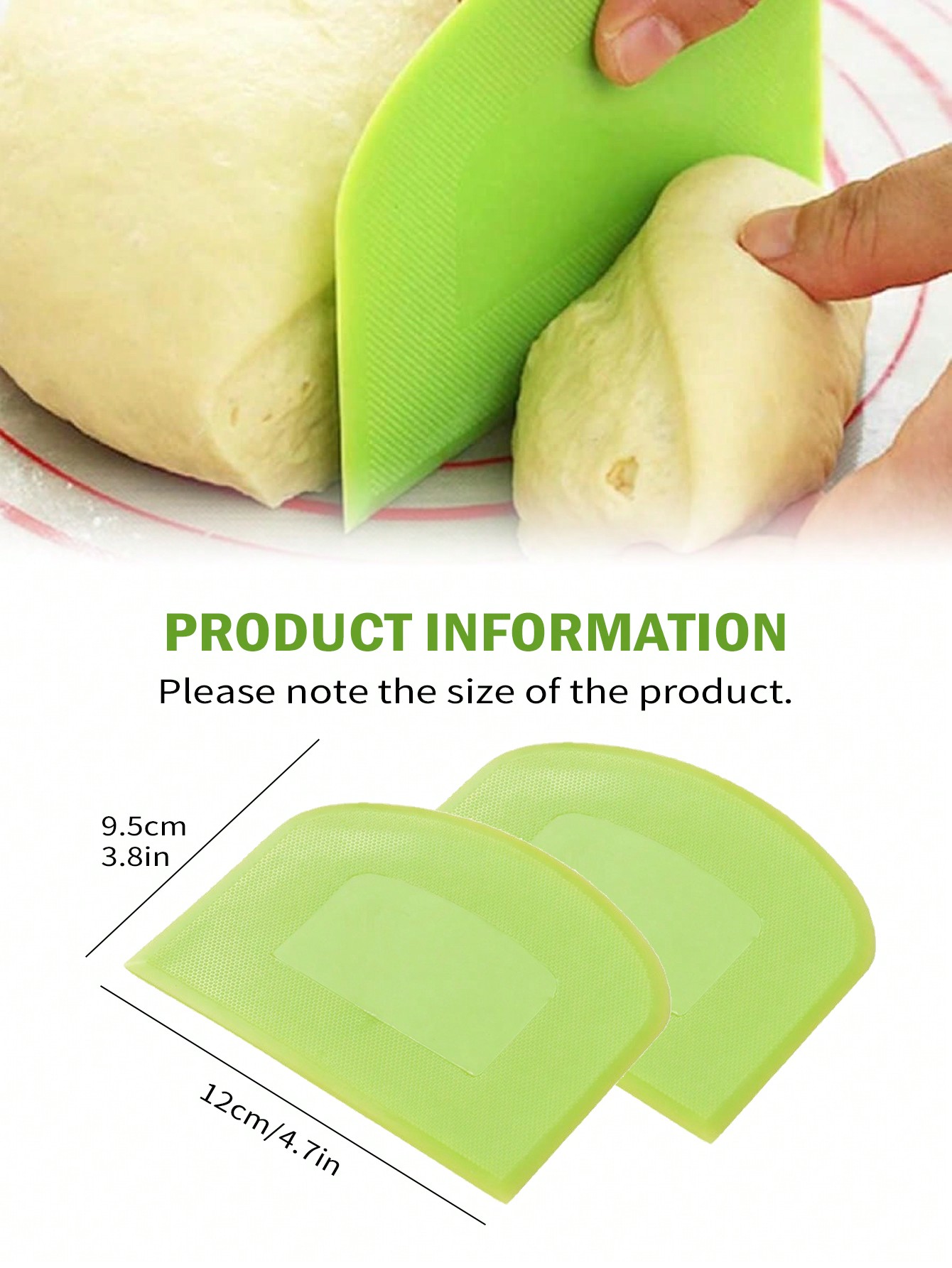 Leeseph 2pcs Dough Scraper Bow - Bench Scraper Dough ulasan dan harga
