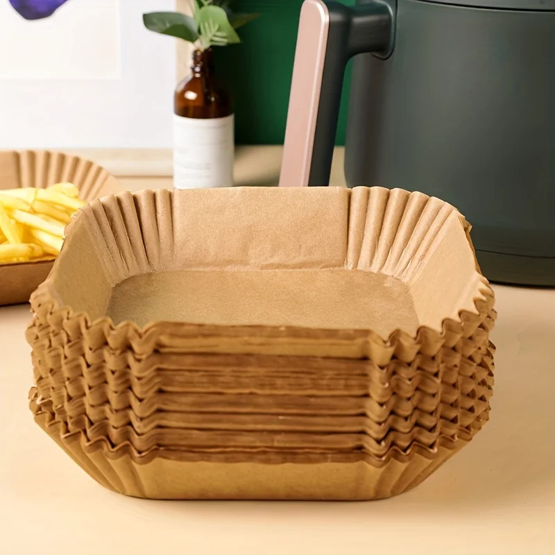 30/50 Pack Air Fryer Paper Squ - Kitchen Baking Paper ulasan dan harga