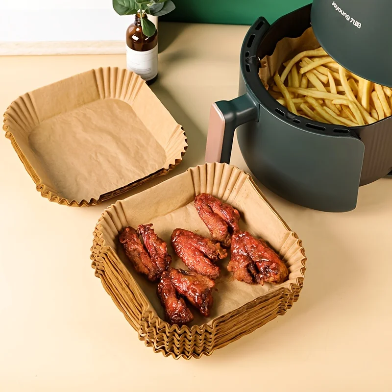 30/50 Pack Air Fryer Paper Squ - Kitchen Baking Paper ulasan dan harga