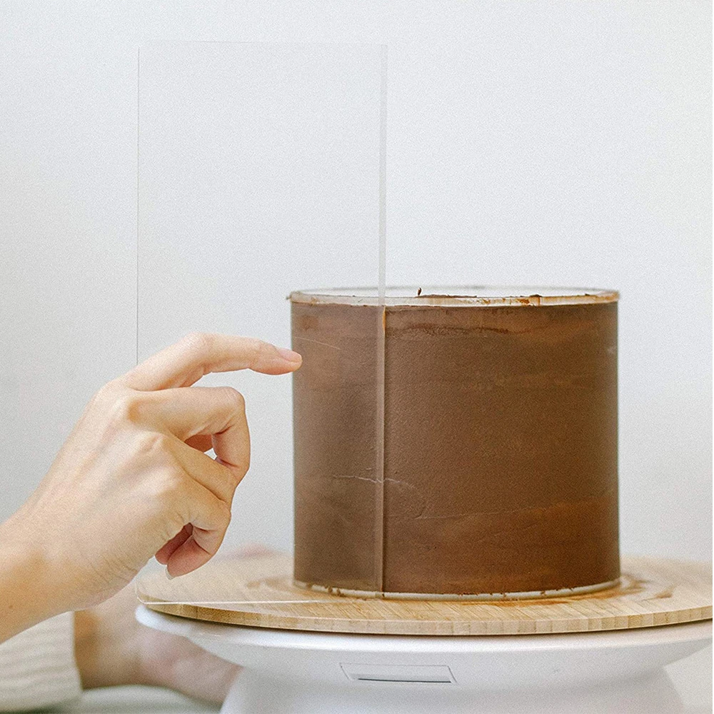 4 Sizes Acrylic Cake Scraper C - Fondant Smoother Set ulasan dan harga