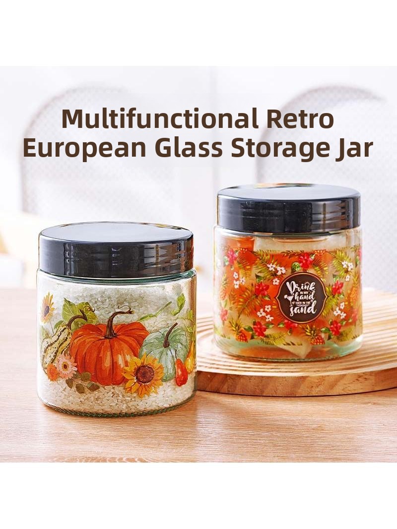 Thickened Glass Sealed Storage - Kitchen Baking Canisters ulasan dan harga