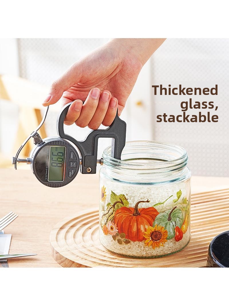 Thickened Glass Sealed Storage - Kitchen Baking Canisters ulasan dan harga