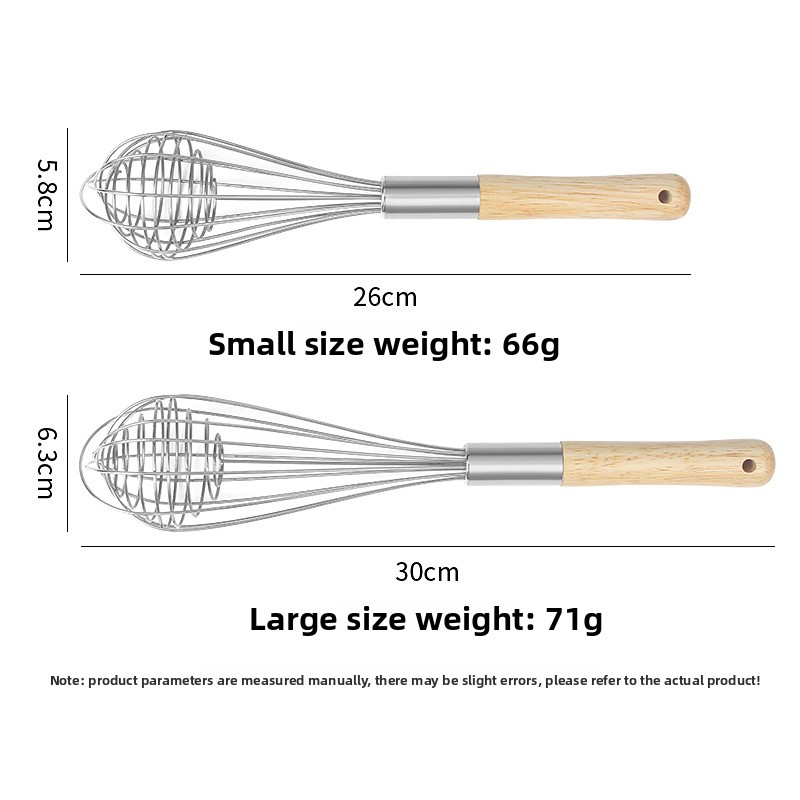 10/12 Inch Wooden Handle Stain - Kitchen Baking Blender ulasan dan harga